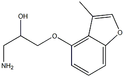 2-Propanol,1-amino-3-[(3-methyl-4-benzofuranyl)oxy]-(8CI) Structure