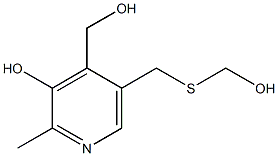 4-Pyridinemethanol,3-hydroxy-5-[[(hydroxymethyl)thio]methyl]-2-methyl-(8CI) Structure