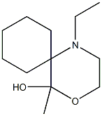 4-Oxa-1-azaspiro[5.5]undecan-5-ol,1-ethyl-5-methyl-(8CI) Structure