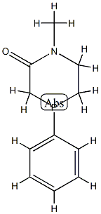 1,4-Azaphosphorin-2(1H)-one,tetrahydro-1-methyl-4-phenyl-(8CI) Structure