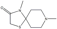 1-Thia-4,8-diazaspiro[4.5]decan-3-one,4,8-dimethyl-(8CI) Structure