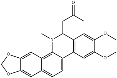 8-acetonyldihydronitidine Struktur