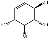 [1R,(-)]-5-シクロヘキセン-1β,2α,3β,4α-テトラオール 化学構造式