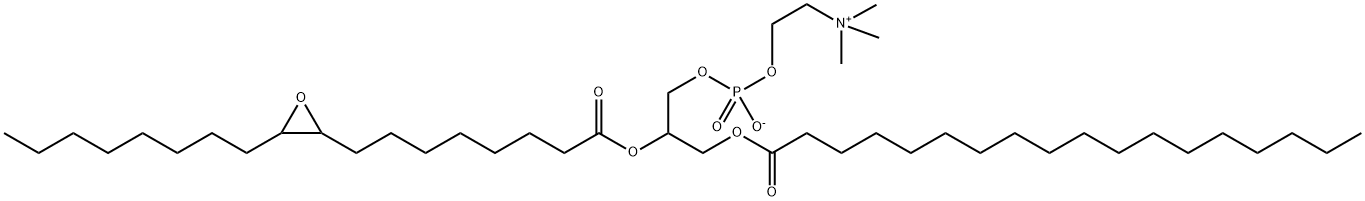 1-stearoyl-2-(9,10-epoxystearoyl)phosphatidylcholine Struktur