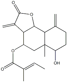 8beta-Tigloyloxyreynosin Struktur