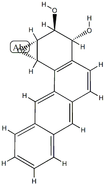 [1S,(-)]-1,2,3,4-Tetrahydro-1α,2α-epoxybenzo[a]anthracene-3β,4α-diol Struktur