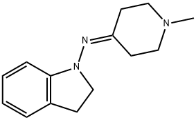 1H-Indol-1-amine,2,3-dihydro-N-(1-methyl-4-piperidinylidene)-(9CI) Structure