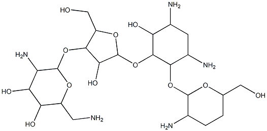 3',4'-dideoxyparomomycin Struktur
