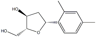 D-erythro-Pentitol, 1,4-anhydro-2-deoxy-1-C-(2,4-dimethylphenyl)-, (1R)- (9CI) Structure