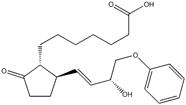 11-deoxy-16-phenoxy-17,18,19,20-tetranorprostaglandin E1 结构式