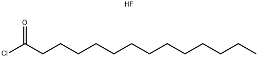 Hydrofluoric acid, reaction products with myristoyl chloride, high-boiling fractions Structure