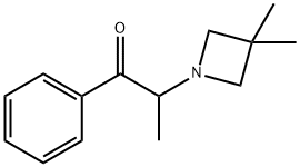 1-Propanone,2-(3,3-dimethyl-1-azetidinyl)-1-phenyl-(9CI) Structure