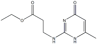 ba-Alanine, N-(1,4-dihydro-6-methyl-4-oxo-2-pyrimidinyl)-, ethyl ester (9CI) Structure