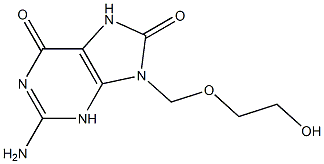 8-ヒドロキシアシクロビル 化学構造式
