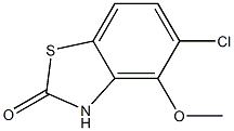 2(3H)-Benzothiazolone,5-chloro-4-methoxy-(9CI) Struktur