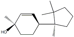 2-Cyclohexen-1-ol,1-methyl-4-[(1R)-1,2,2-trimethylcyclopentyl]-,(1S,4R)-rel-(9CI) Structure