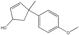 2-Cyclopenten-1-ol,4-(4-methoxyphenyl)-4-methyl-(9CI) Structure