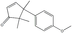 2-Cyclopenten-1-one,4-(4-methoxyphenyl)-4,5,5-trimethyl-(9CI) Structure