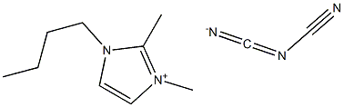 3-Butyl-1,2-dimethyl-1H-imidazolium salt with N-cyanocyanamide Structure