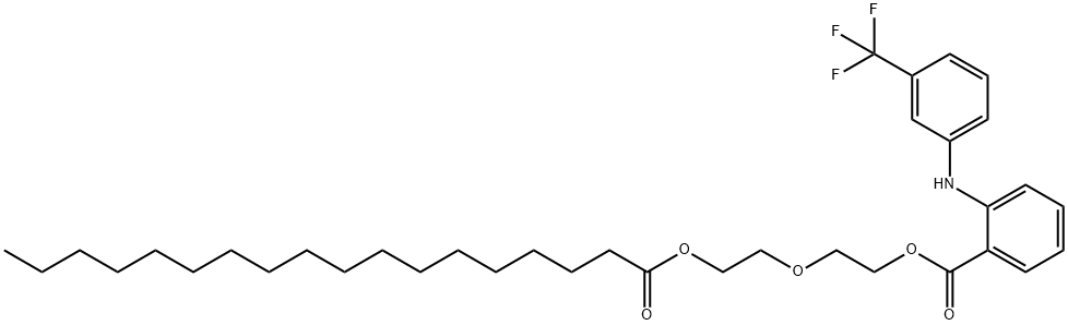 依托芬那酯硬脂酸盐 结构式