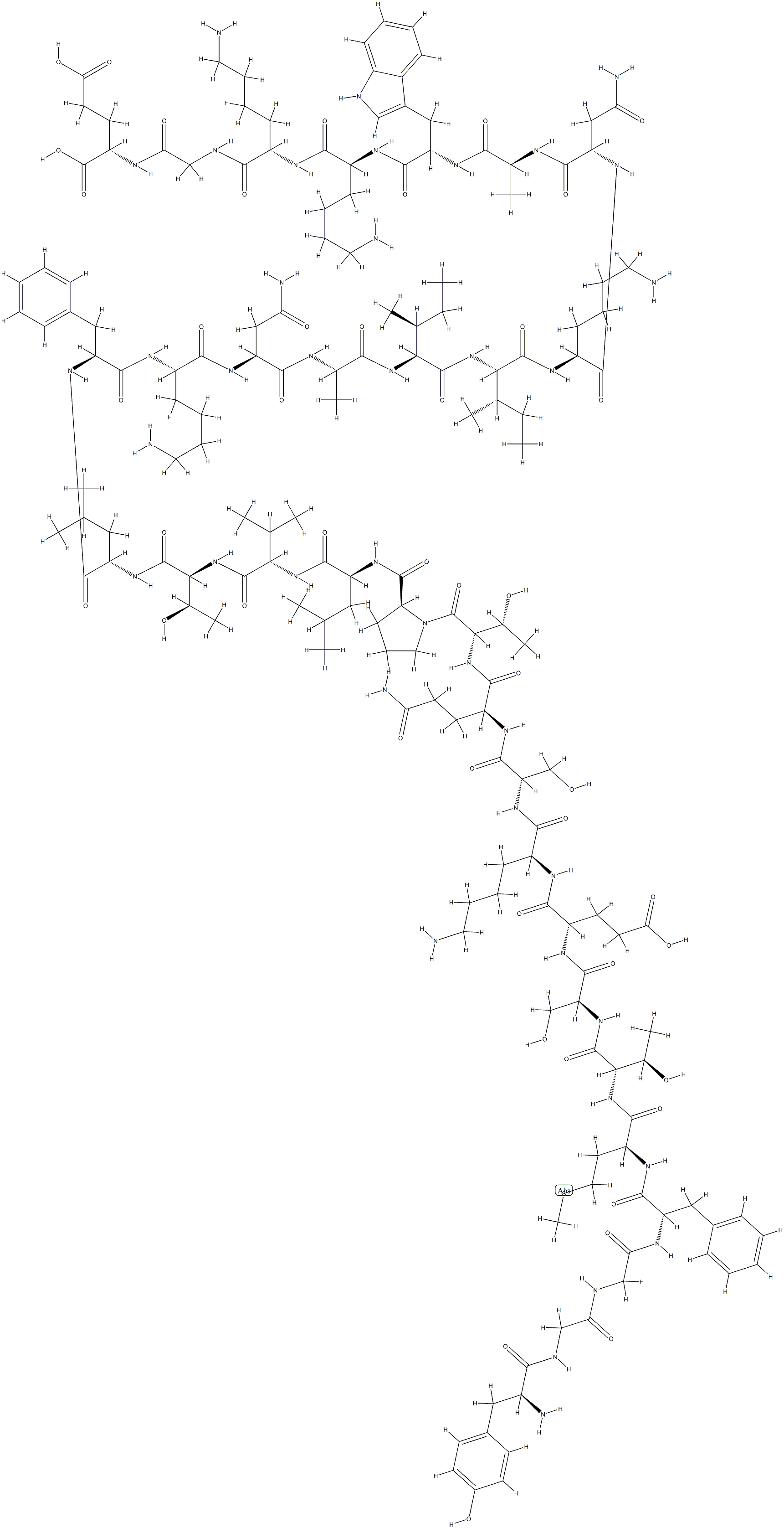 beta-endorphin, Trp(27) Structure