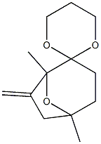 Spiro[1,3-dioxane-2,2-[8]oxabicyclo[3.2.1]octane], 1,5-dimethyl-7-methylene- (9CI) Structure