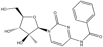 BenzaMide, N-[1,2-dihydro-1-(2-C-Methyl-β-D-arabinofuranosyl)-2-oxo-4-pyriMidinyl]- Structure
