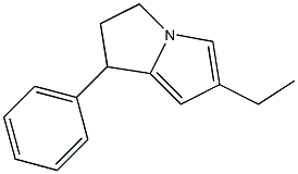 1H-Pyrrolizine,6-ethyl-2,3-dihydro-1-phenyl-(9CI) Structure