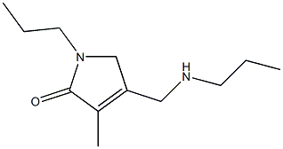 2H-Pyrrol-2-one,1,5-dihydro-3-methyl-1-propyl-4-[(propylamino)methyl]-(9CI) Structure