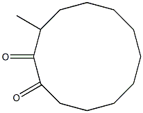 1,2-Cyclododecanedione,3-methyl-(9CI) Structure