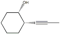 Cyclohexanol, 2-(1-propynyl)-, (1R,2R)-rel- (9CI) Struktur
