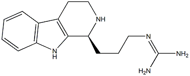 (-)-N-[3-[(S)-2,3,4,9-Tetrahydro-1H-pyrido[3,4-b]indole-1α-yl]propyl]guanidine Struktur