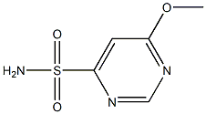 4-Pyrimidinesulfonamide,6-methoxy-(9CI) Struktur
