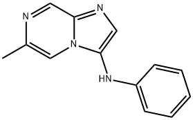 6-Methyl-N-phenylimidazo[1,2-a]pyrazin-3-amine Struktur