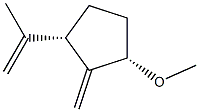 Cyclopentane, 1-methoxy-2-methylene-3-(1-methylethenyl)-, (1R,3R)-rel- (9CI) Structure