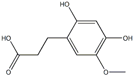 Melilotic acid, 4-hydroxy-5-methoxy- Structure