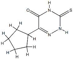 1,2,4-Triazin-5(2H)-one,6-cyclopentyl-3,4-dihydro-3-thioxo-(9CI) Structure