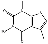 3-Hydroxy-1,5-dimethylthieno[2,3-d]pyrimidine-2,4(1H,3H)-dione Structure