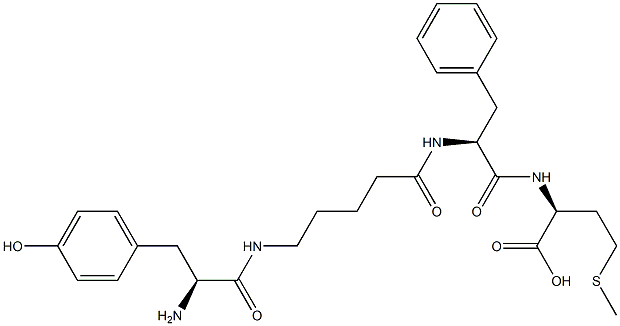 Methionine-enkephalin, 5-amino-val(2)-des-gly(3)- Struktur