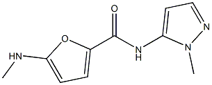 2-Furancarboxamide,5-(methylamino)-N-(1-methyl-1H-pyrazol-5-yl)-(9CI) Structure