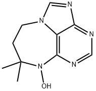 7,8,9,10-Tetrahydro-10-hydroxy-9,9-dimethyl[1,4]diazepino[1,2,3-gh]purine Structure