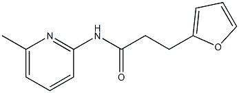 2-Furanpropanamide,N-(6-methyl-2-pyridinyl)-(9CI) Structure