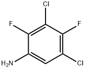 2,4-二氟-3,5-二氯苯胺, 83121-15-7, 结构式