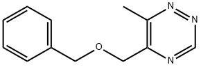 6-Methyl-5-[(phenylmethoxy)methyl]-1,2,4-triazine Structure