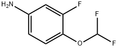 4-(二氟甲氧基)-3-氟苯胺 结构式