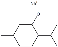 ナトリウム(2α-イソプロピル-5β-メチルシクロヘキサン-1β-オラート) 化学構造式