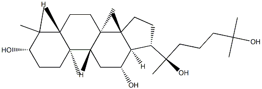 25(R)-Hydroxyprotopanaxadiol Structure