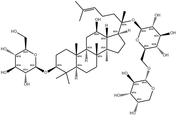 人参皂苷 RD2, 83480-64-2, 结构式