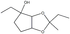 4H-Cyclopenta-1,3-dioxol-4-ol,2,4-diethyltetrahydro-2-methyl-(9CI) Structure