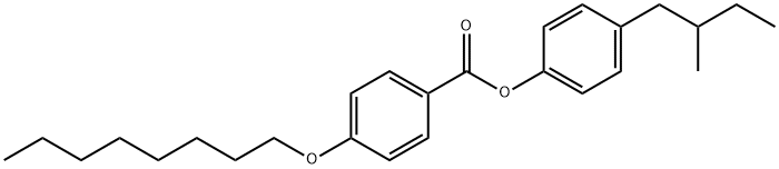 4-(2-methylbutyl)phenyl (±)-4-octyloxybenzoate Structure